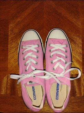 Pink Low-Top Canvas Sneakers - Converse